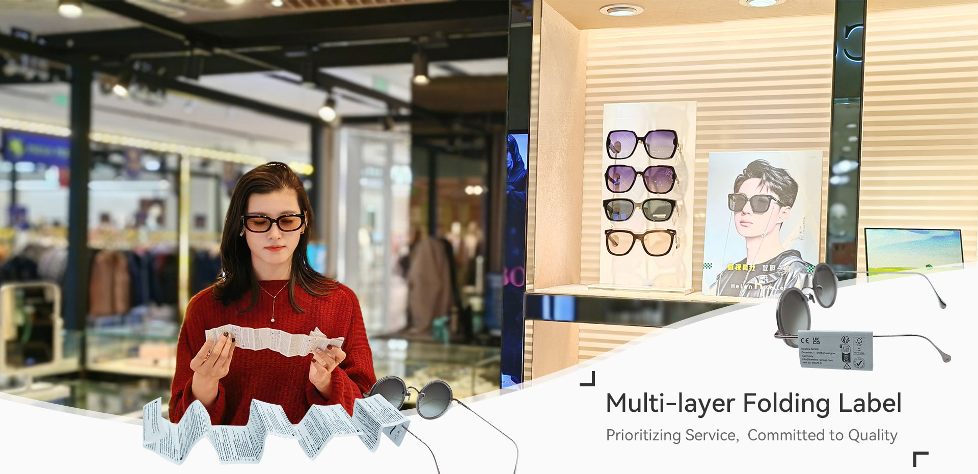 Korkealaatuinen monikerroksinen taittotarra