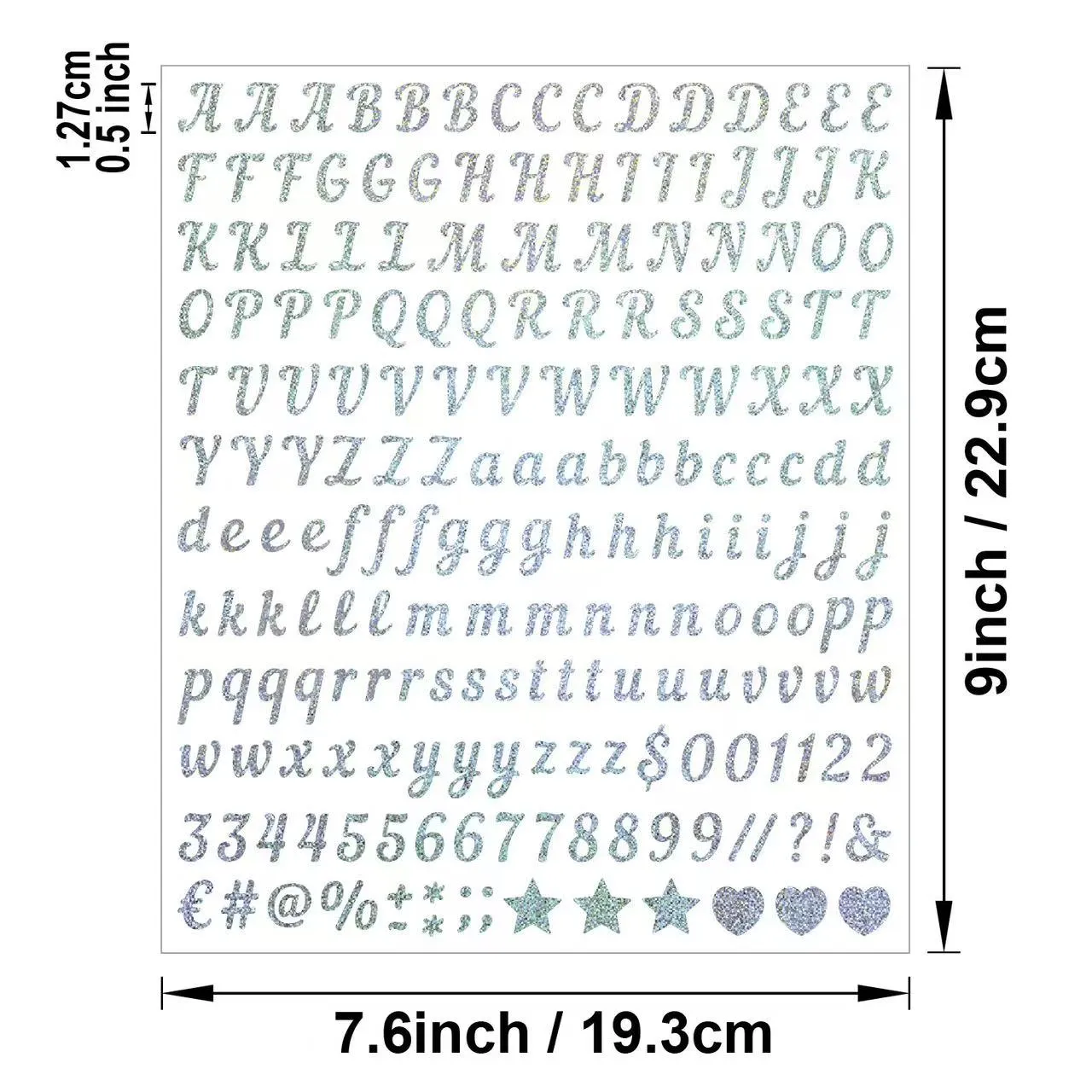 Koristeellinen aakkosellinen ja numeerinen hiekkakivitarra